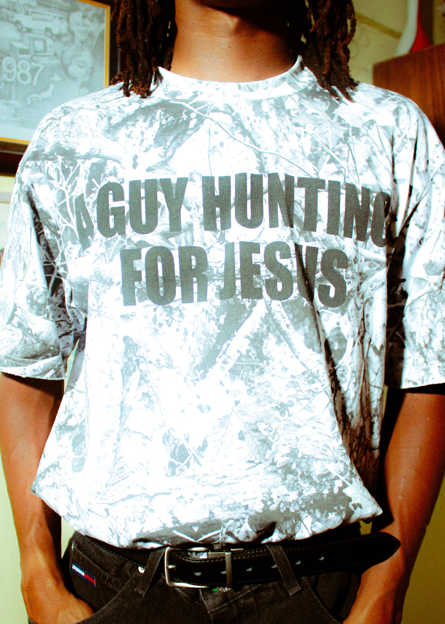 Hunting For Jesus Grey Mens Shirt