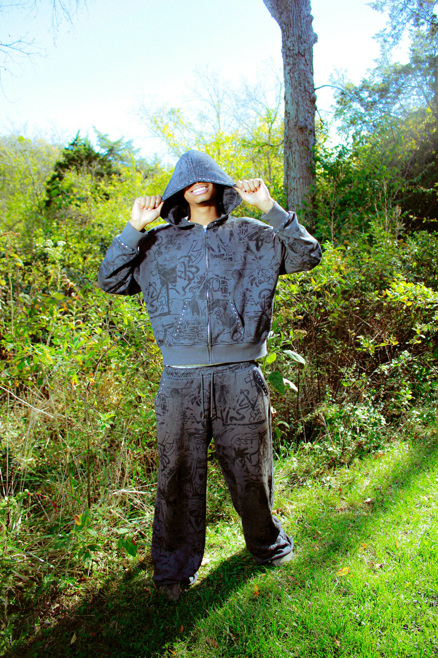 "WIJ" Graffiti Sweatsuit Pants